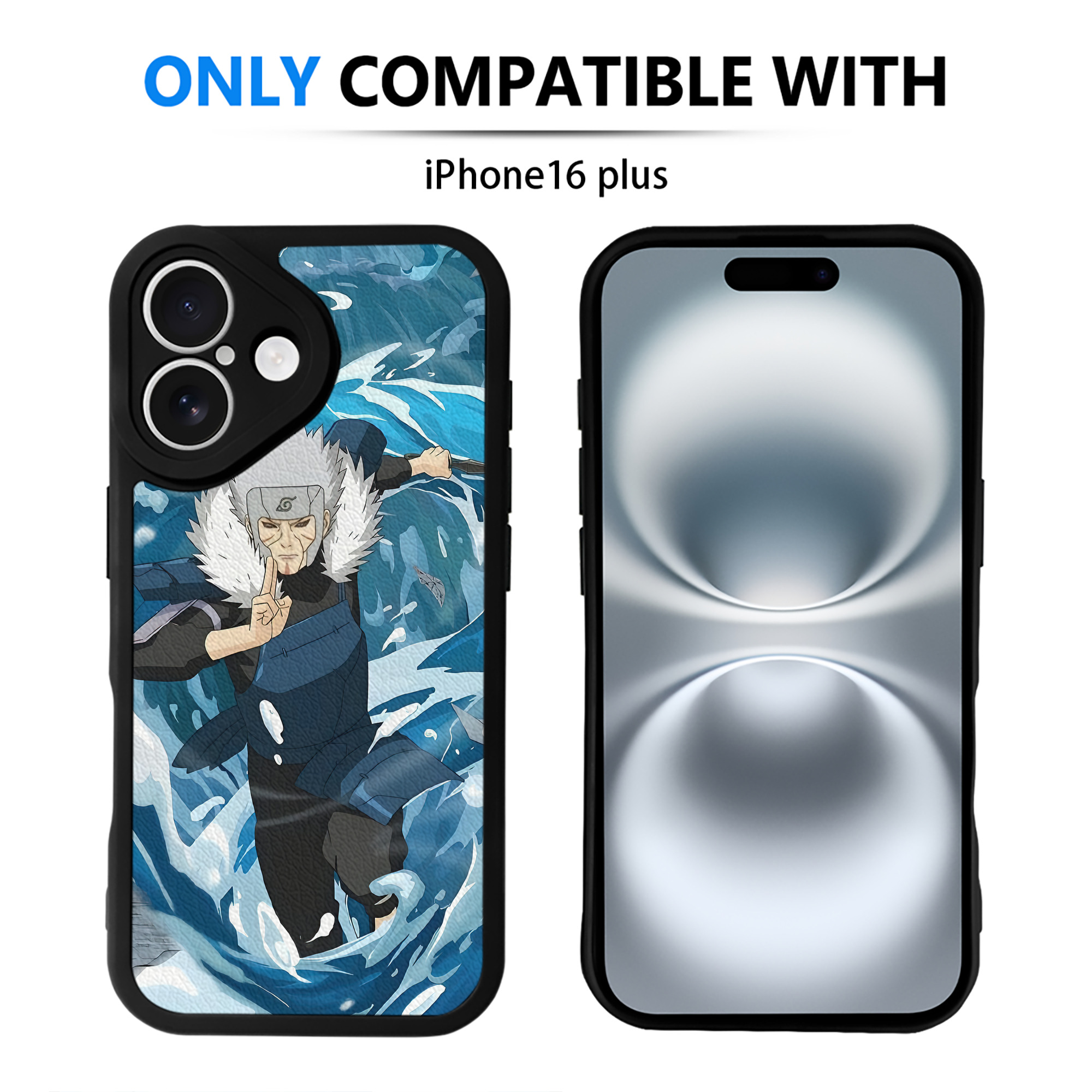 （画像用） NARUTO -ナルト- NARUTO -ナルト- 疾風伝 【iPhone 16シリーズ対応】シリコンスマホケース（レザー調） 材質：シリコン